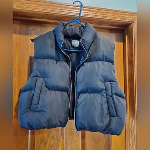 Arula Navy Puffer Vest - Sleeveless Quilted Jacket